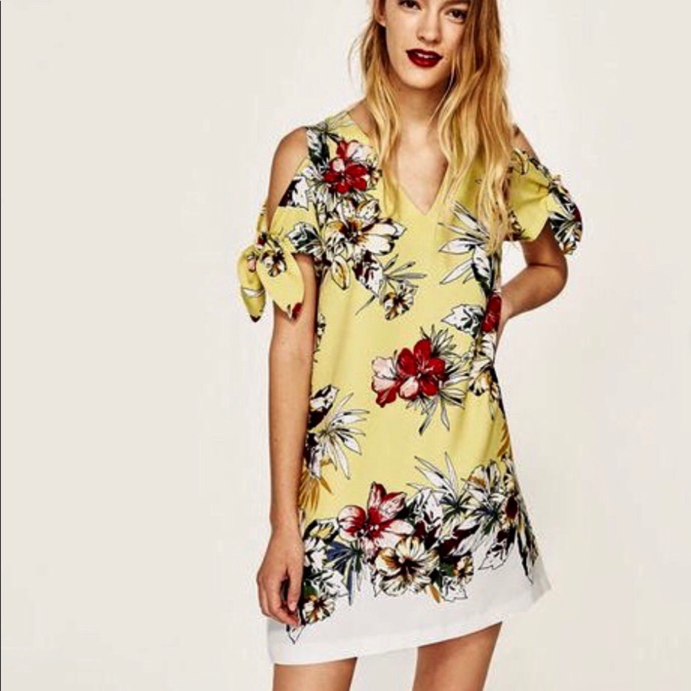ZARA FLORAL DRESS - Picture 3 of 4